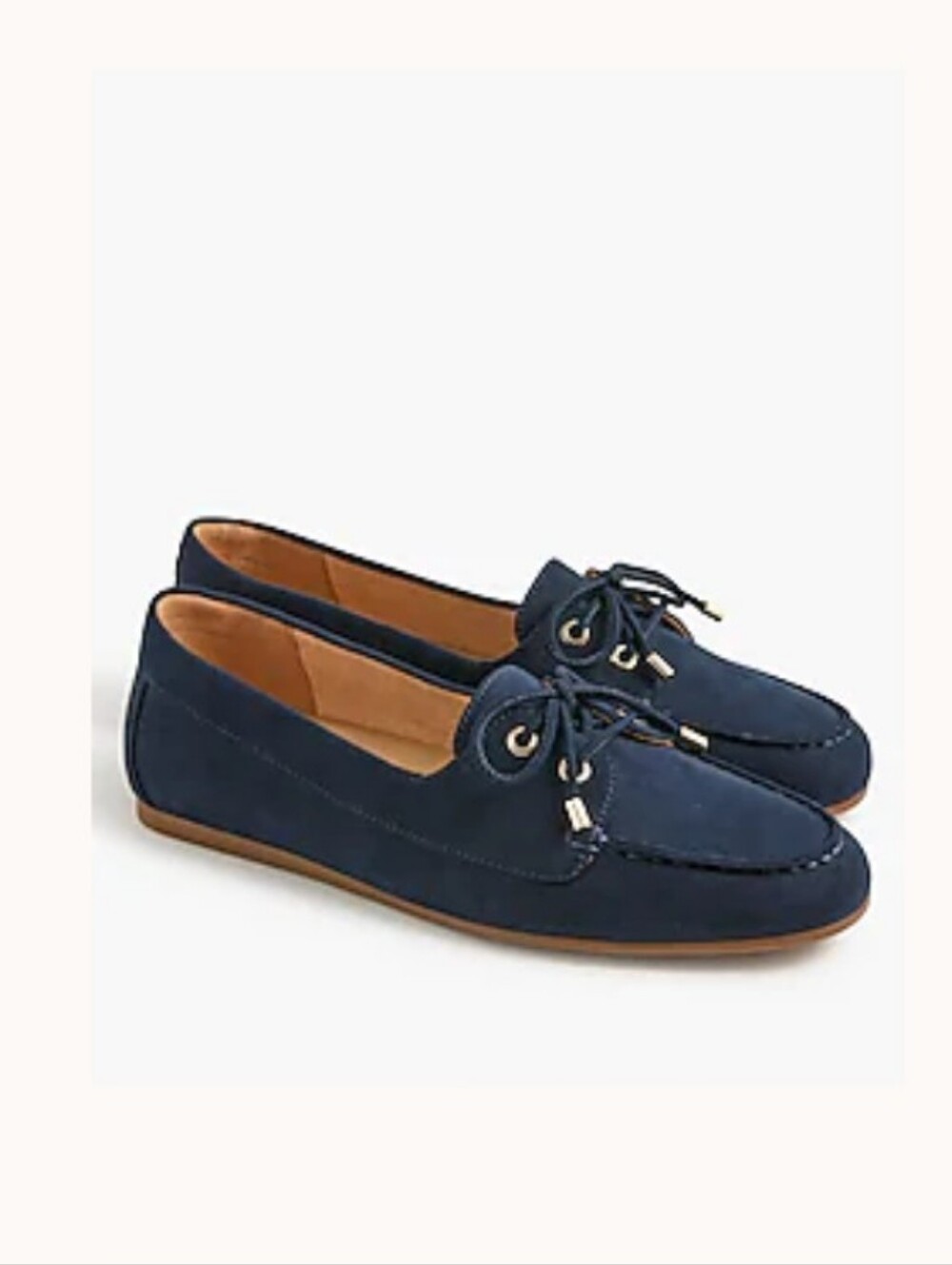 Like New J Crew Boat Shoes - Size 10 Navy